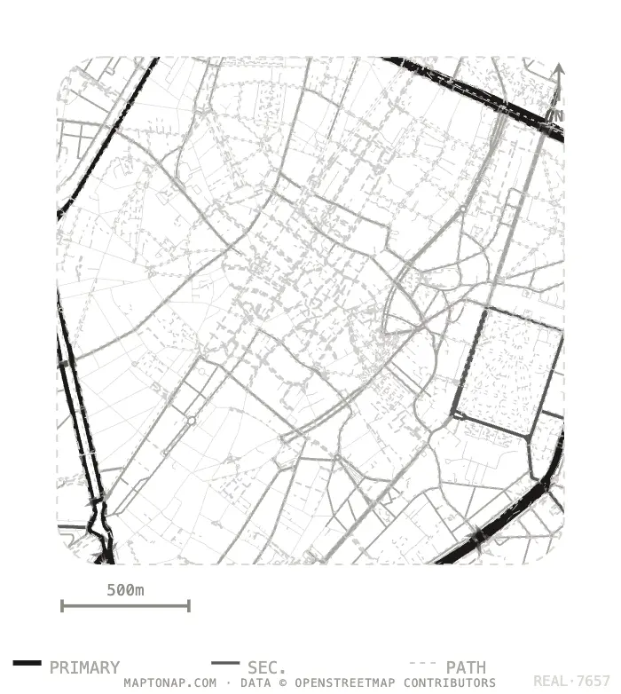 Brussels Pentagon Street network