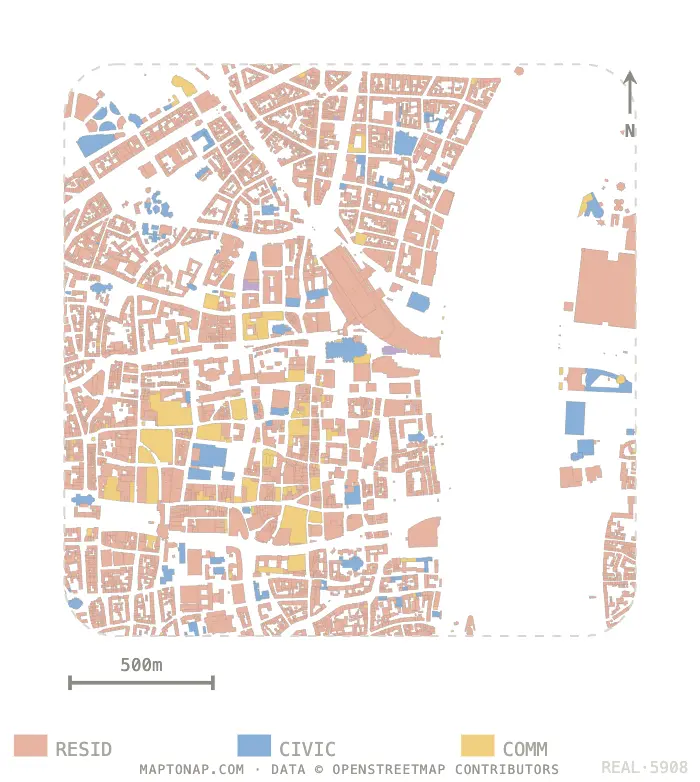 Cologne Altstadt Functional areas