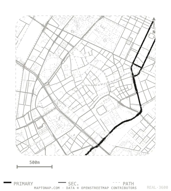 Indre By Street network