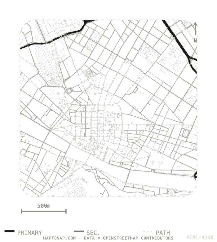 Firenze Centro Storico Street network