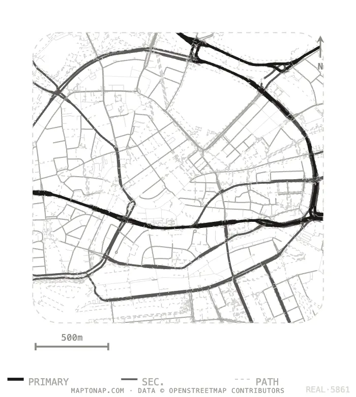 Hamburg Altstadt Street network