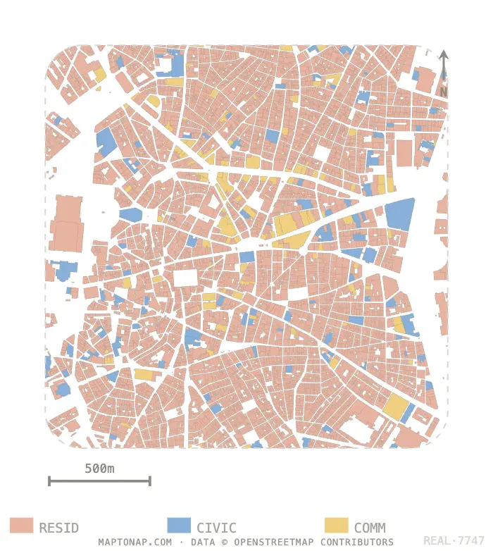 Madrid Centro Functional areas